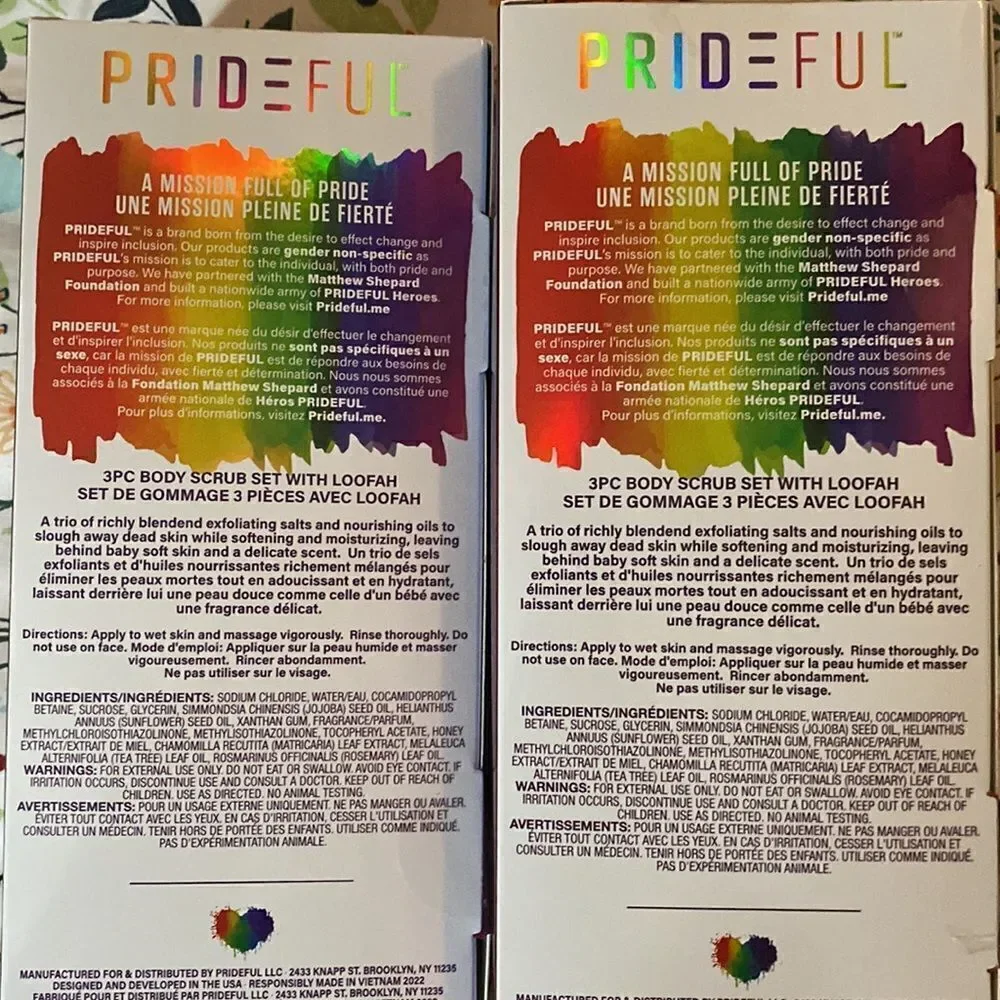 Prideful‎ Six Piece Body Set 🌈 💜 💚💛🧡💙❤️